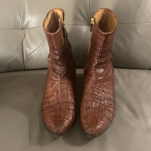 Max Leather Boots Crocodile Boots Size 9 UK 41 - Picture 4 of 10