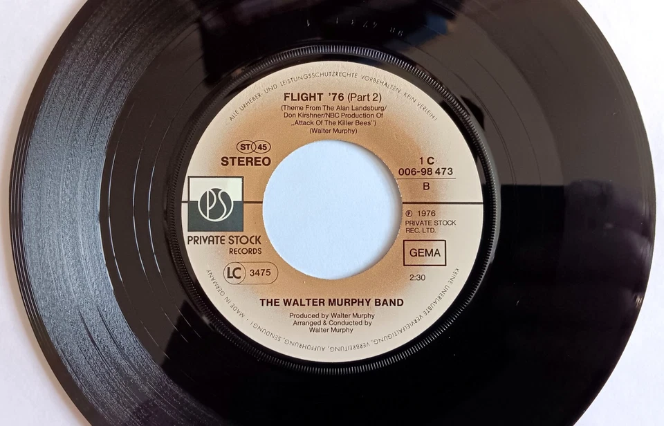 The Walter Murphy Band – Flight '76 (1976) Vinyl, 7", Filmmusik, gebraucht - Bild 4 von 4