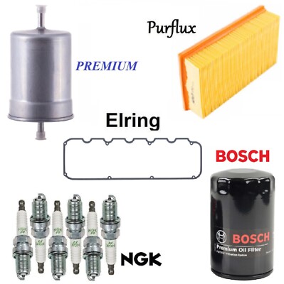 Tune UP KIT Air Oil Fuel Filters Plugs for BMW 325e E30 1986-1987