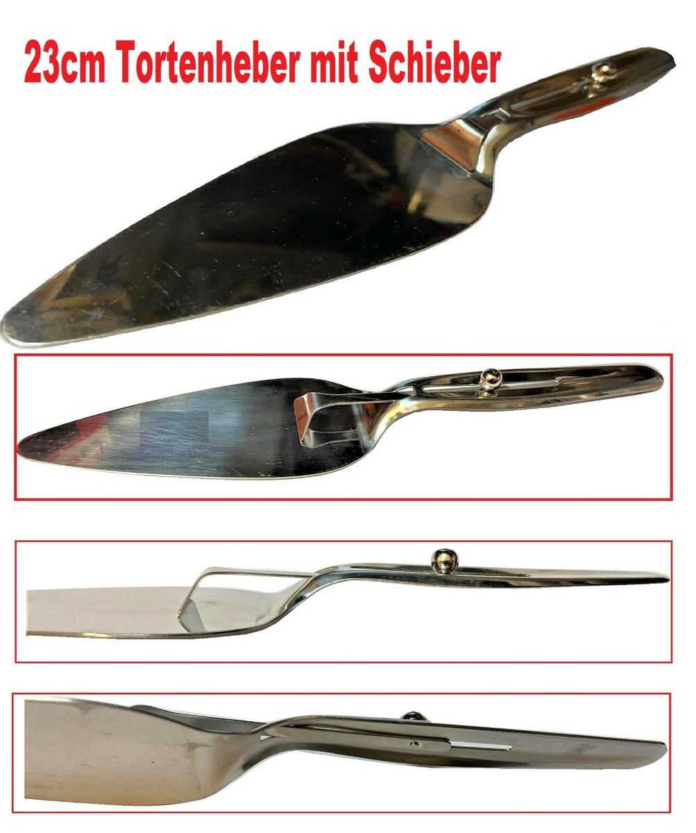 3-teiliges Tortenheber Set Edelstahl Schwarz - Kuchenheber & Servierbesteck