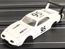 Dodge Charger Daytona White JL TJet HO Slot Car BODY for AURORA auto world DASH