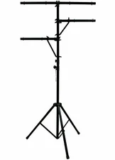 Mr Dj LS300 Single 12ft Tall Portable T-BAR Light Stand with Dual Side BAR