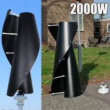 2000W Vertical Axis Wind Turbines 48V -220V Wind Generator Kit Energy Windrad