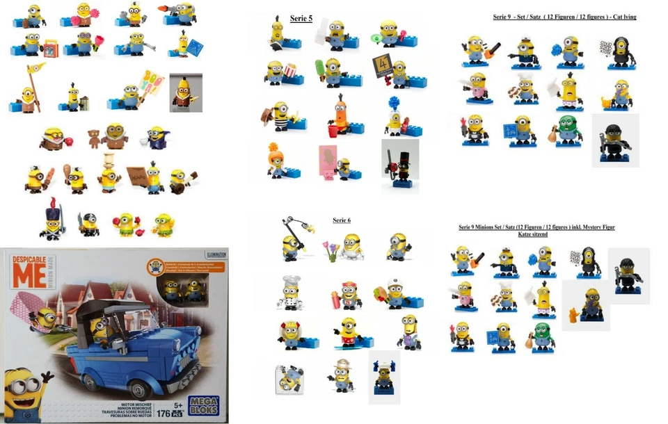 Minions Mega Bloks Aussuchen: Blind Bags Satz / Set Serie 3,4,5,6, DKT69 - Bild 1 von 1