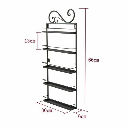 Metal 5 Tier Nail Polish Rack Wall Mounted Display Organizer Holder Stand Assemb - Picture 10 of 15