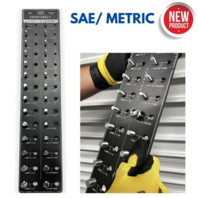 Nut Bolt Screw Thread Checker Standard Metric Garage Truck Car Mechanical Shop