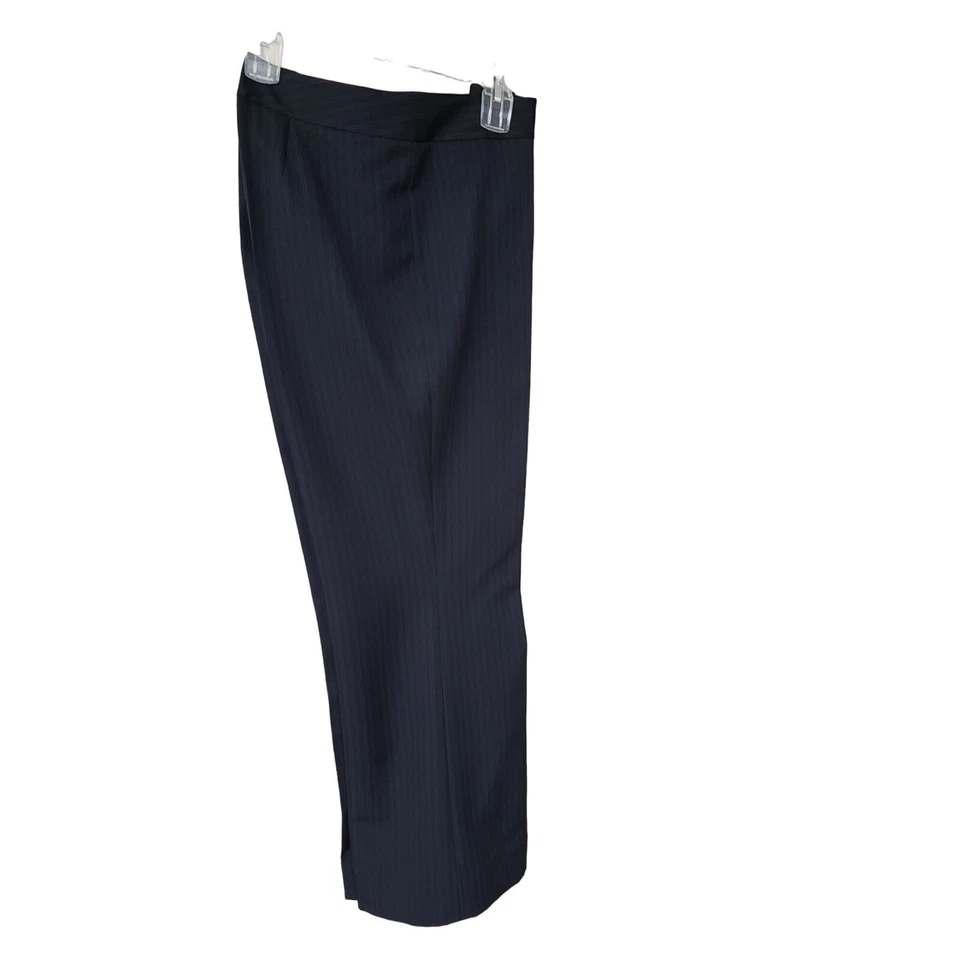 Pantalones de vestir para mujer 12 pantalones negros pierna recta pantalón de trabajo traje de negocios elegante Foto 3 de 4