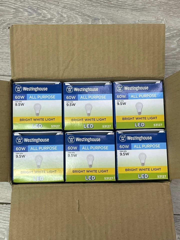 Westinghouse 53127 ALL PURPOSE 60W BRIGHT WHITE LIGHT LED - Image 3 of 3