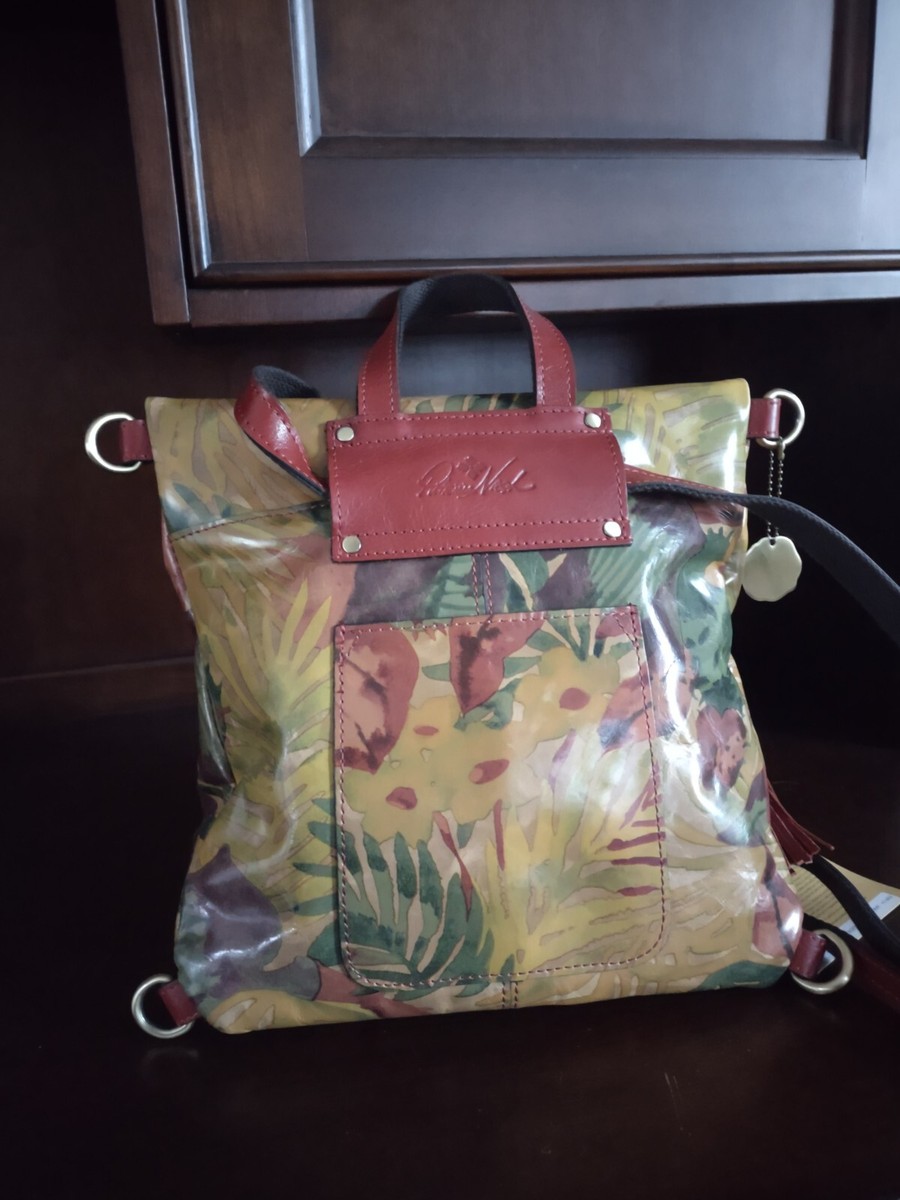 Patricia Nash LUZILLE Convertible Painted Leather Backpack 