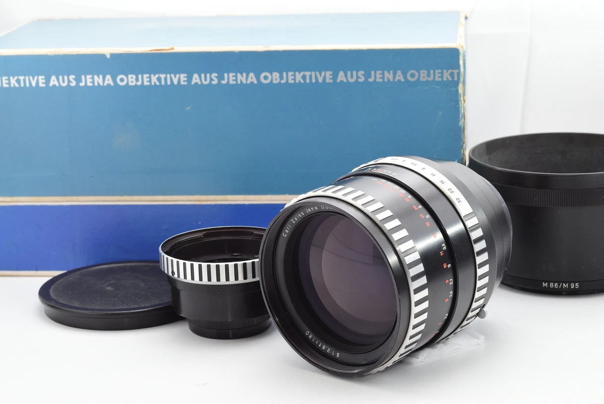 [Near MINT+++ Box ] Carl Zeiss Sonnar 180mm f2.8 DDR Lens w/ Hood M42 From  JAPAN