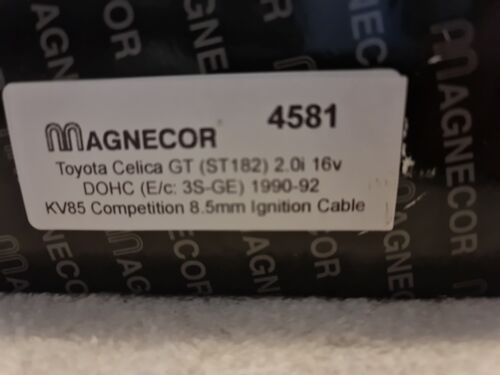 Magnecor Ignition Lead Set 4581 fits Toyota Celica 2.0 GT ST182 3S-GE 1990-92 - Picture 2 of 2