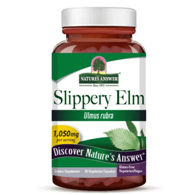 Nature's Answer, Slippery Elm Bark, 350mg, 90 Veg. Kapseln - Blitzversand