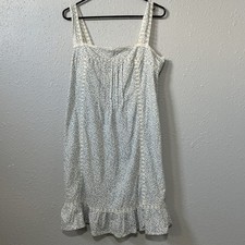 Lauren Ralph Lauren Blue and White Floral Lace Sleeveless Dress New With Tag LG