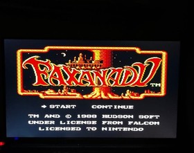 NES Faxanadu North American version Faxanadu