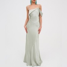 $319 NWT Sage For Love And Lemons “Jewel” Maxi Dress Sz Large L