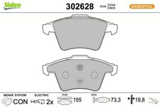 VALEO Bremsbelagsatz Scheibenbremse FIRST 302628 für VW TOUAREG 7LA 7L6 7L7 TDI