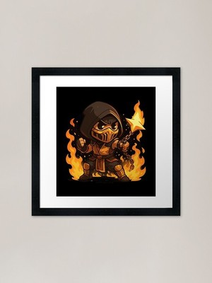 fire power chibi Gerahmter Kunstdruck Gerahmtes Wandbild Poster Leinwanddruck Bild