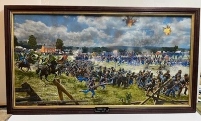 Gettysburg 18"x34" Print/Frame Barksdale 17th Mississippi Giclee limited - Image 1 of 2