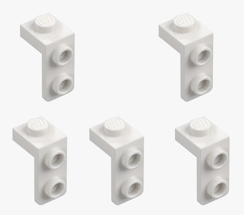 5 Nuevo LEGO Blanco 1x1 - 1x2 Soporte 79389 Soporte Ángulo 90° Adaptador Lado L - Imagen 5 de 6