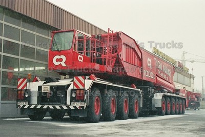 LKW Foto Gottwald AK 912 Kranwagen Deutschland rot RIGA MAINZ 1000t CR #n2mw