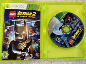 LEGO BATMAN 2 DC SUPER HEORES X-BOX XBOX 360 GAME DISC, MANUAL AND CASE NES HQ