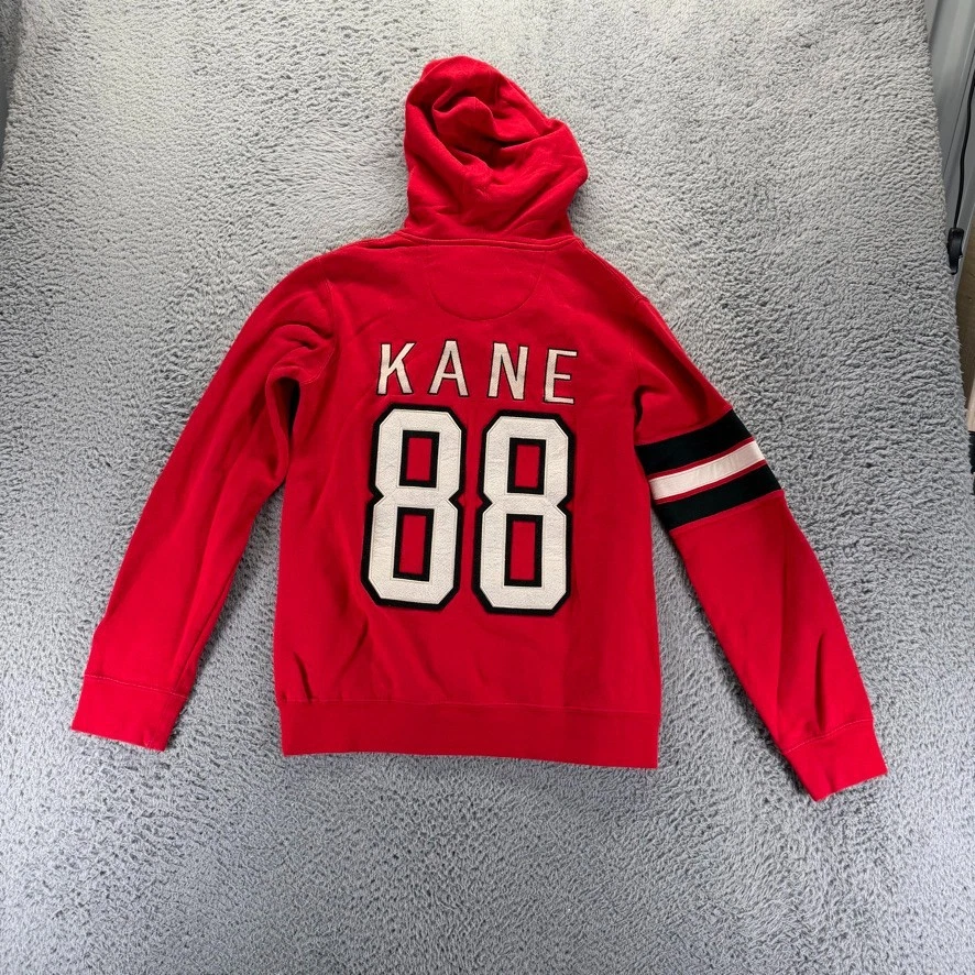 Old Time Hockey Hoodie NHL Black Hawks Kane #88 Women Medium Red Pullover Fleece - Image 4 of 4
