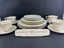 Lenox Colonnade Platinum~(Set of 4)~5 Piece Place Setting~1st Quality~20 pcs