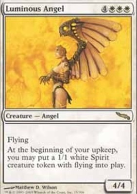 1x Luminous Angel Heavy Play MTG Magic - Kid Icarus -