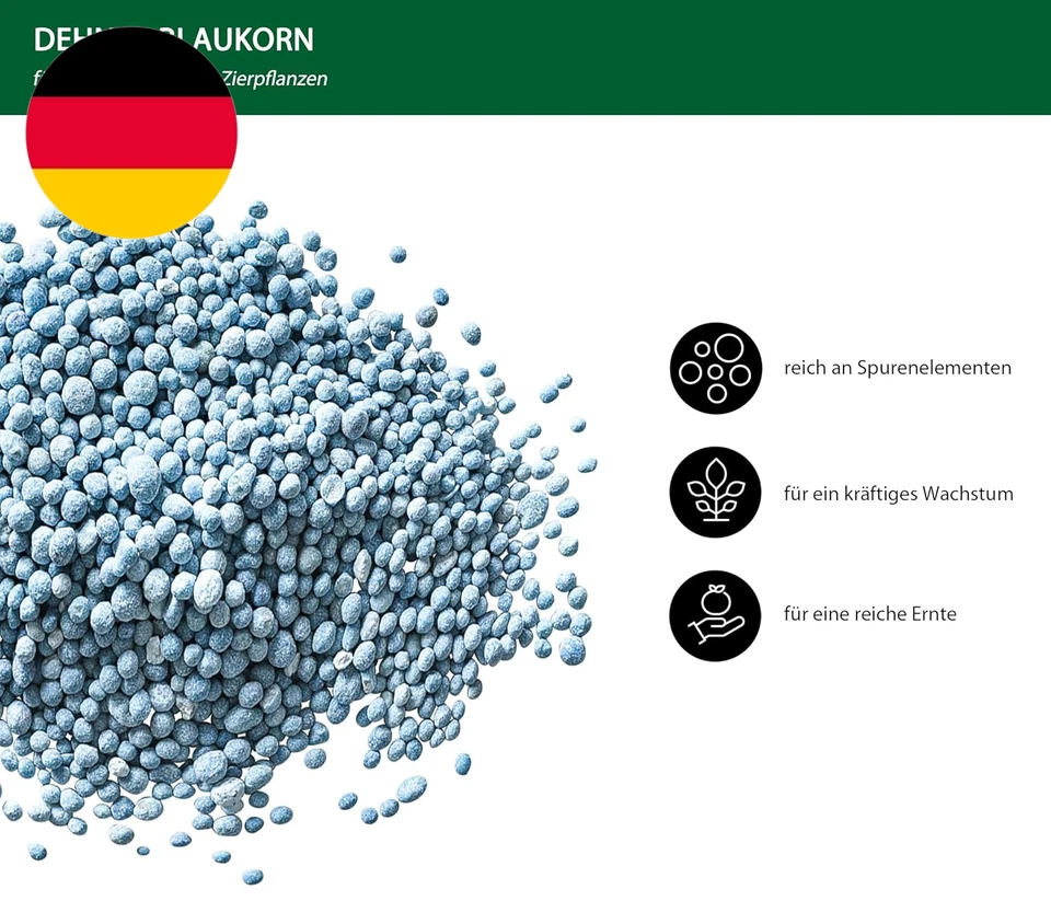 Dehner Blaukorn, Hochwertiger Dünger Für Gemüse / Zierpflanzen, Organischer Npk- - Bild 2 von 4