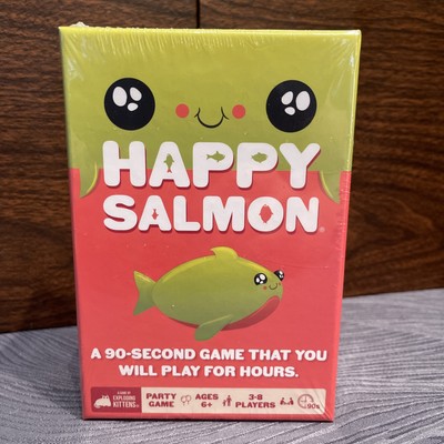 Happy Salmon 90 Second Party Card Game Ages 6+  by Exploding Kittens Sealed