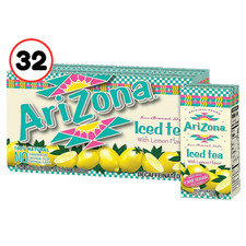 Arizona Lemon Tea Juice Boxes 6.75 fl oz Tetra Pack 32 Count