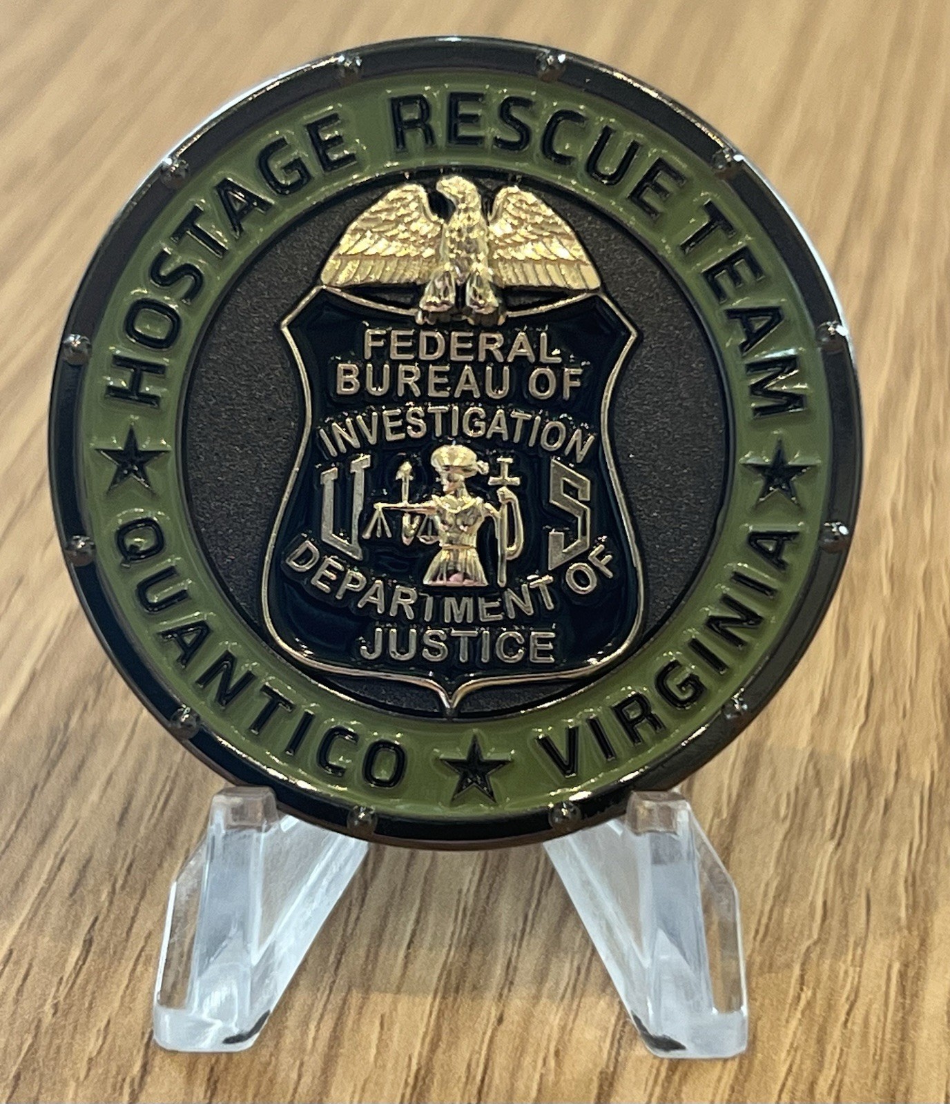 NEW FBI HRT Hostage Rescue Team Challenge Coin DEA SWAT LAPD NYPD ATF VIRGINIA