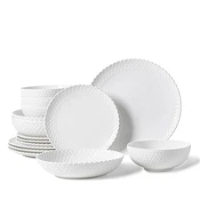 16 Piece Dinnerware Sets with Dishes, Bowls and Plates, Porcelain Dinner Set ...
