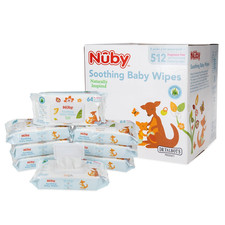 Nuby'S Soothing Ultra Premium Baby Wipes Naturally Inspired with Chamomile, Aloe