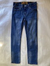 Levi's 510 Skinny Jeans Girls 14 Reg Blue Denim Stretch Casual Pockets Cotton El
