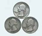 TOUGH 1936 1964 1936 Washington Quarter 90% Silver Lot *819