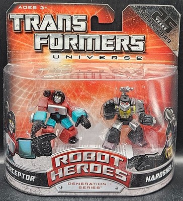 Transformers Robot Heroes Universe 2.0 G1 Perceptor vs. Hardshell