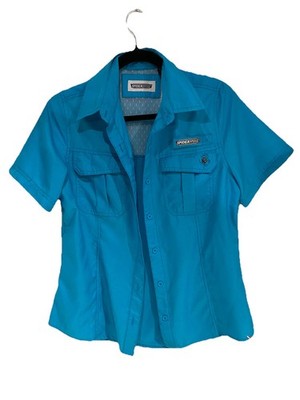 Spiderwire LADIES Turquoise Button Up Size Medium