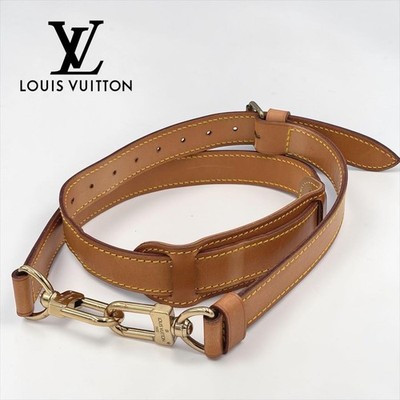 LOUIS VUITTON　レザー　ベルト　茶　3428 LOUIS VUITTON Keepall Bandouliere Shoulder Strap Leather Authentic