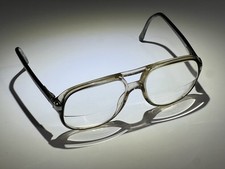 Vintage RARE Luxottica Eyeglass Frames Stanley Aviator Style Translucent VTG