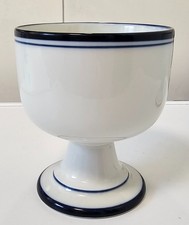 2 Dansk Bistro Schalen mit Fuß Müsli Christianshavn blue  Design: N. Refsgaard