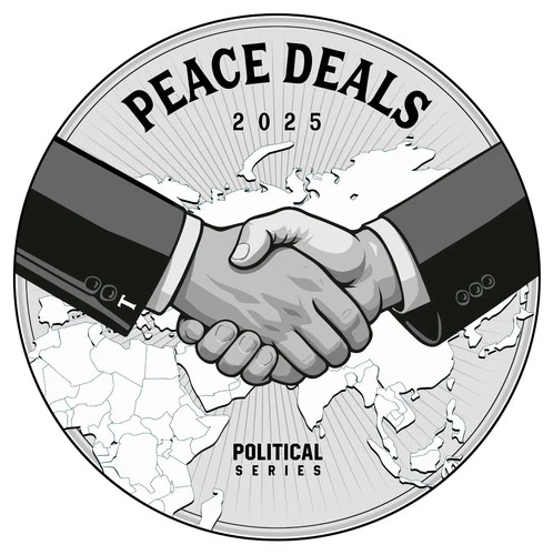 1 Oz Silver Round .999 BU MAGA 2025 Trump Peace Deals #2 LE 0144/4500