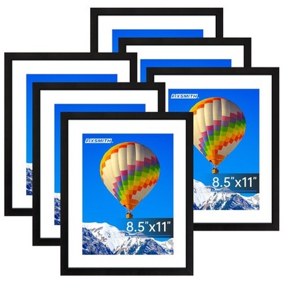 8.5x11 Picture Frame Bulk-6 Pack, Photo Frame with HD Plexiglass, Display Pic...