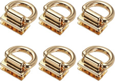 6-Pack Metal Bag Connector, Purse Suspension Clasp with D Ring for Purse/Chain S