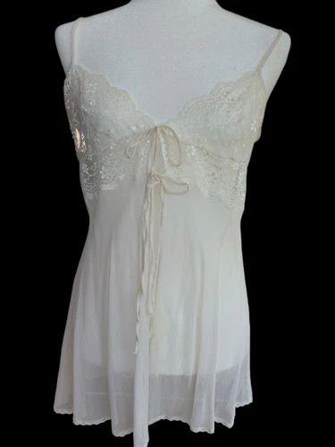 UNDERCOVER Y2K Vintage Victoria's Secret Abito Slip Seta Piccolo Grande Vittoriano Edoardiano