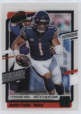 2023 Panini Clearly Donruss Clearly Highlights Green 8/49 Justin Fields #1 1q2