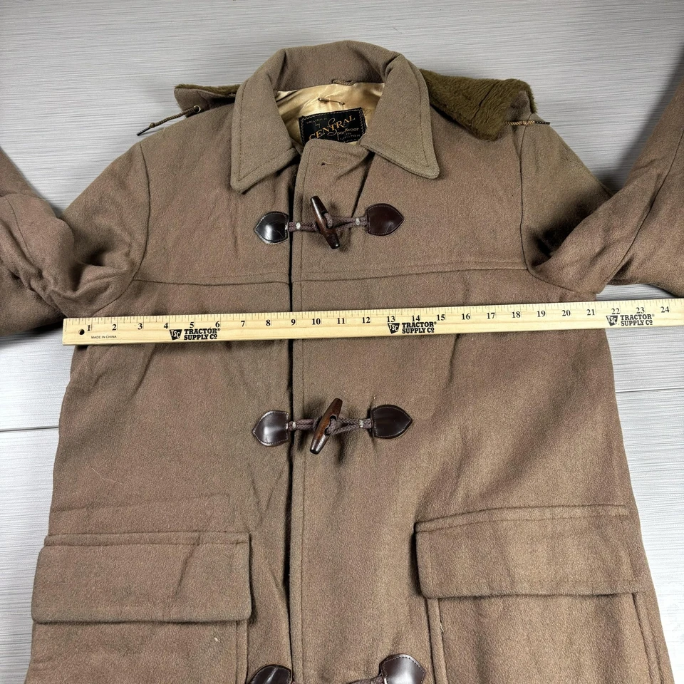Винтажный Central Sportwear Boston пальто мужской маленький спортивная переключатель с капюшоном 60-х - Изображение 3 из 4