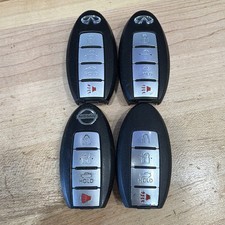 Lot Of 4 Nissaninfiniti Vehicle Key Fobs Fob Only Does Not Include Cut Keys