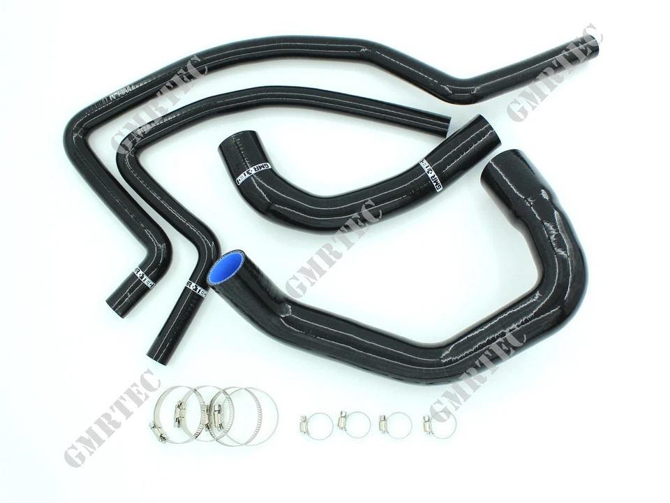 Kit de manguera de calentador de silicona para radiador negro Fit Jeep Wrangler TJ 4,0 L 1997-2001 Foto 3 de 4