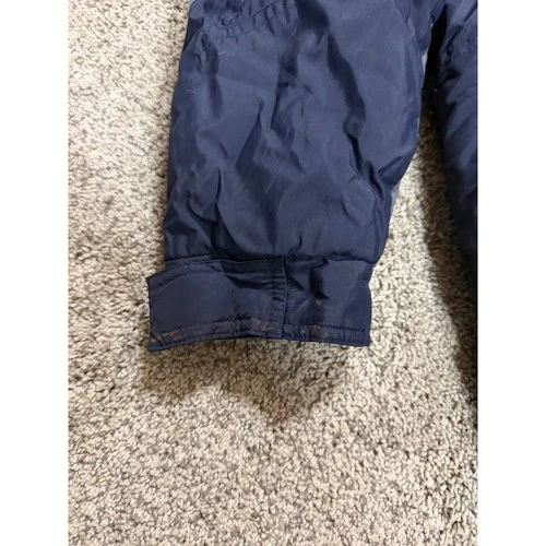 Vintage Reebok Windbreaker Jacket Mens Medium Navy Grey Colorblock Full Zip image 7